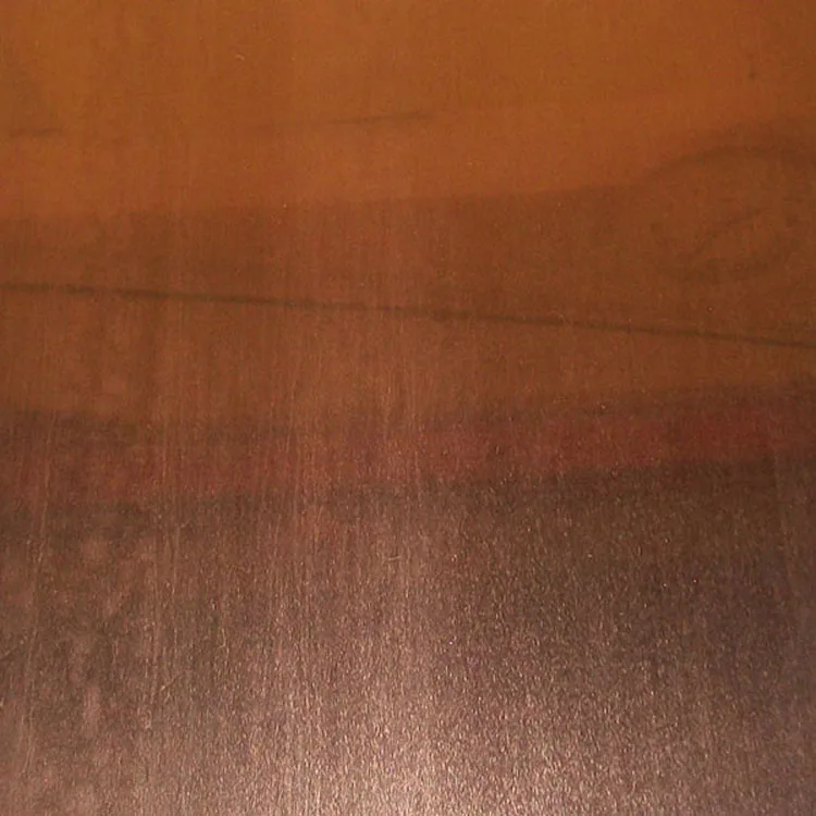 4ftx8ft Copper Antique Color Plating 304/201 Stainless Steel Metal Sheet For Door Frame Decoration