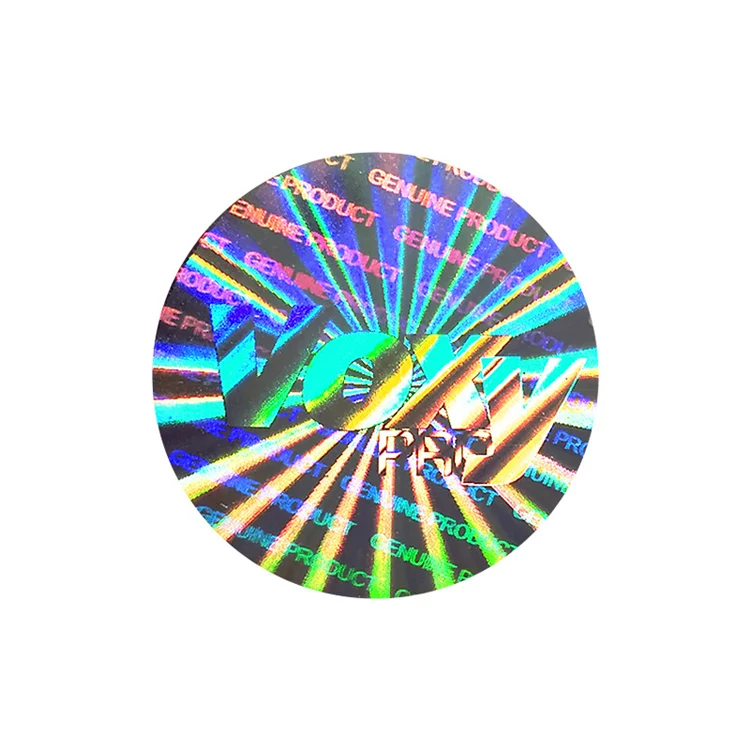 3d Laser Security Hologram Anti-fake Label With Qr/ Brand Logo/ Scratch Code Printing