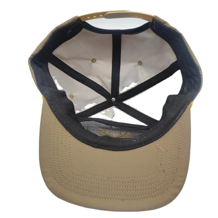 High quality unstructured wholesale custom blank waterproof nylon rope snapback hat gorras