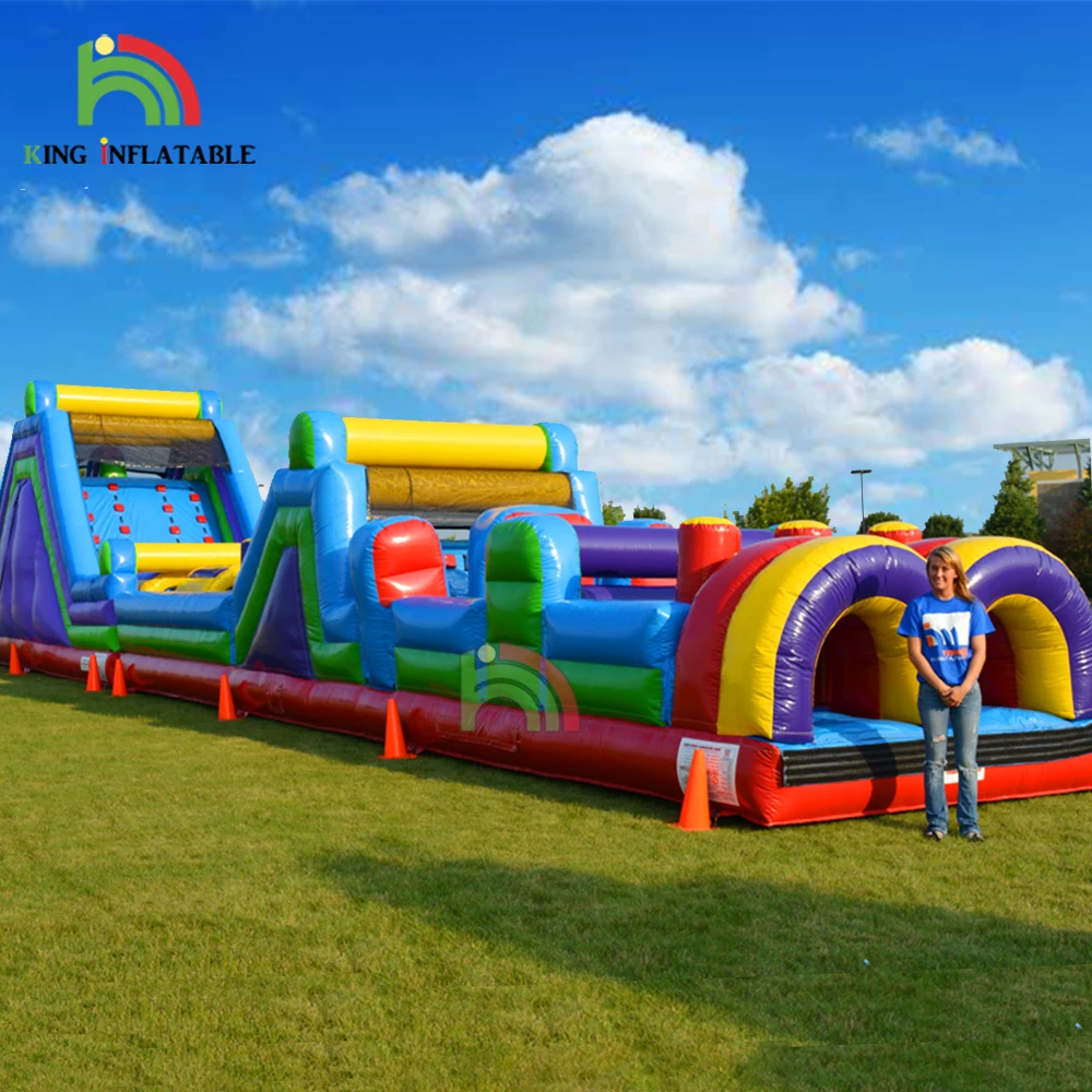 Biggest Inflatable Obstacle Course Wipeout Race Games Largest Bouncer Combos Equipment Inflatable Obstacles Boot Camp Challenge