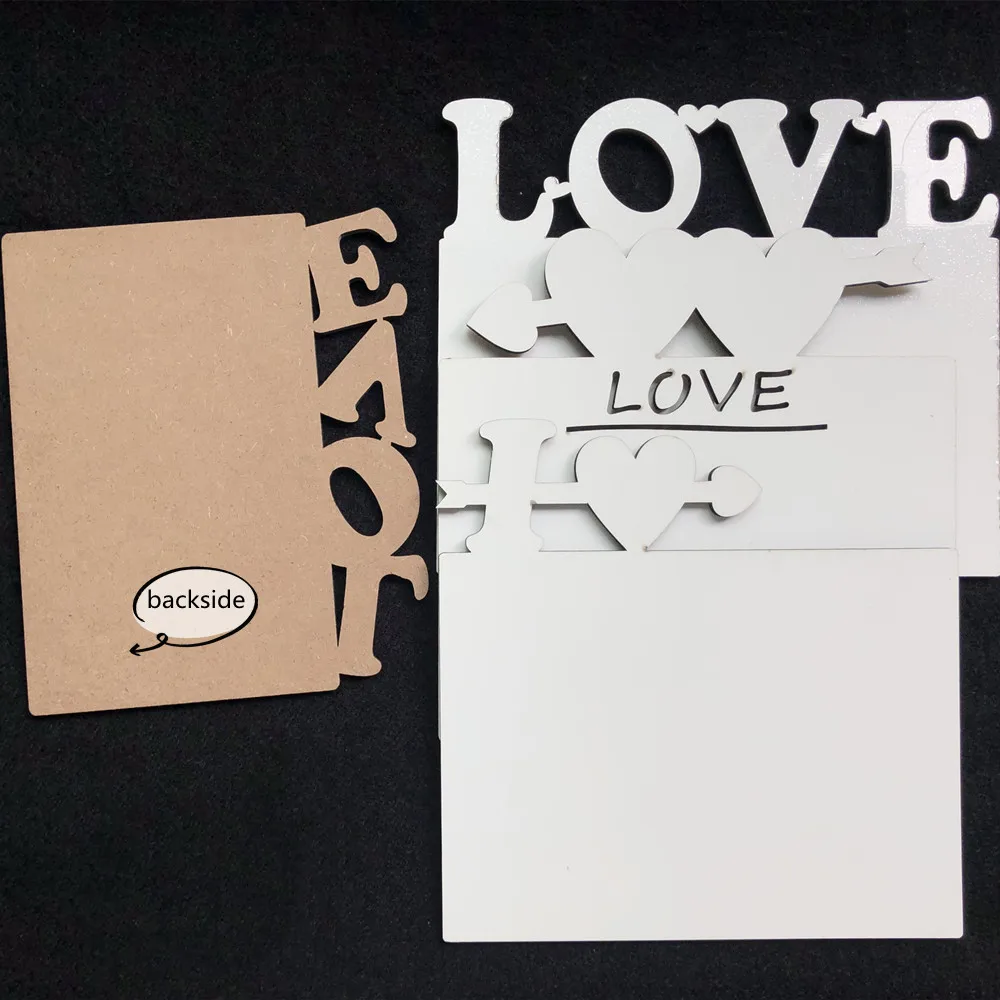 МДФ сублимационная пустая фоторамка 5 мм для любимой семьи на День святого Валентина