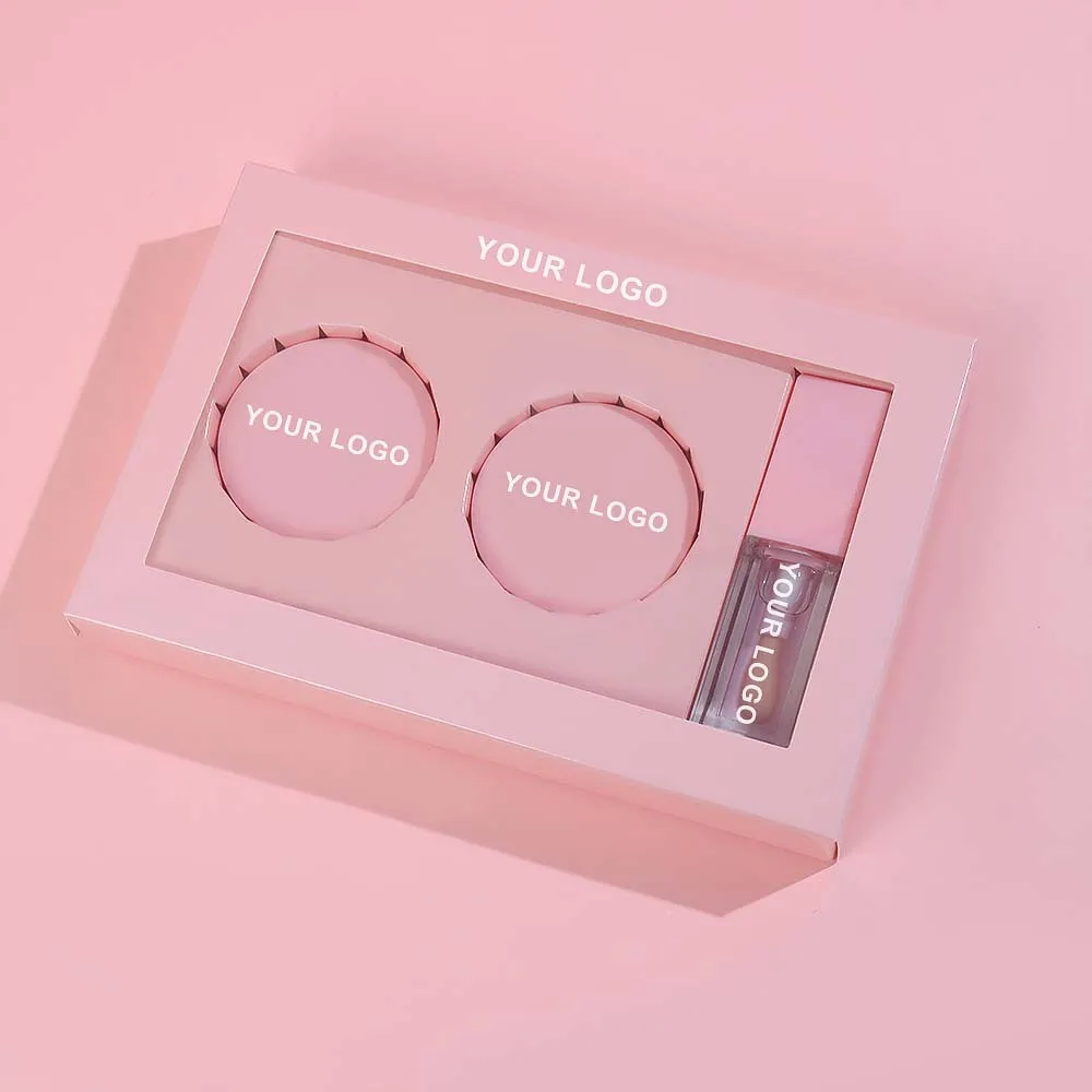 Wholesale Vegan Cruelty Free Pink Lip Balm And Scrub Trio Treatment Oil Lipcare Sets Private Label Lip Care Kit