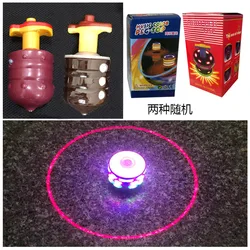 Electric LED Spinning Top Flashing Light Music Spinner Launcher Glow At Night Rotating Kid GIft Toy