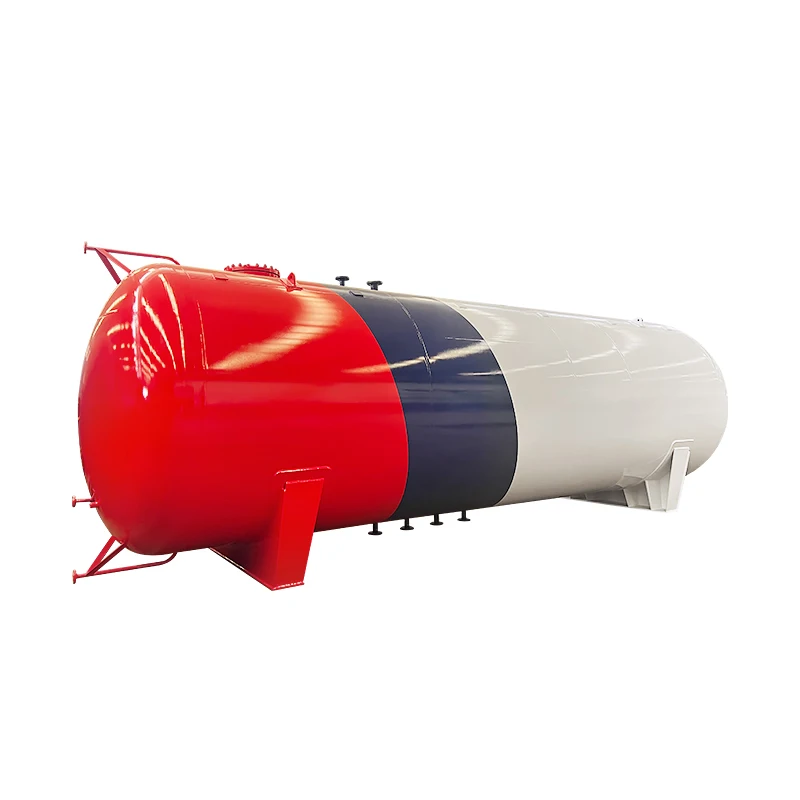 China Pressure Gas Filling 25 50 100 Cubic Tons LPG Bobtail Truck Storage Tank