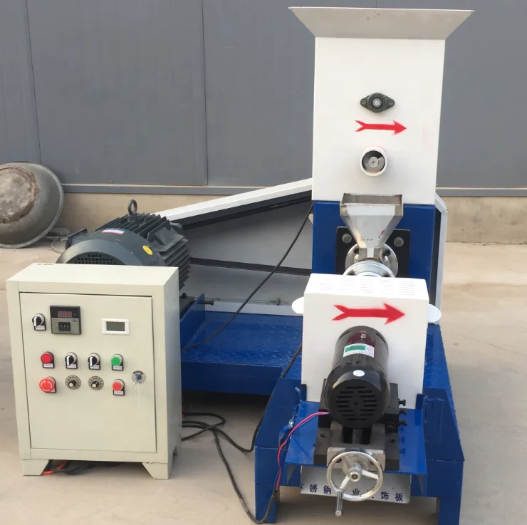 floating fish feed pelleting machine low price fish feed extruder for small farm