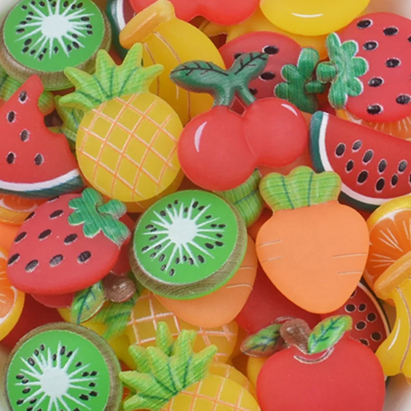 Kawaii Carrot Resin Flatback Cabochon Soft Miniature Fruit for DIY Craft Making Phone Decoration