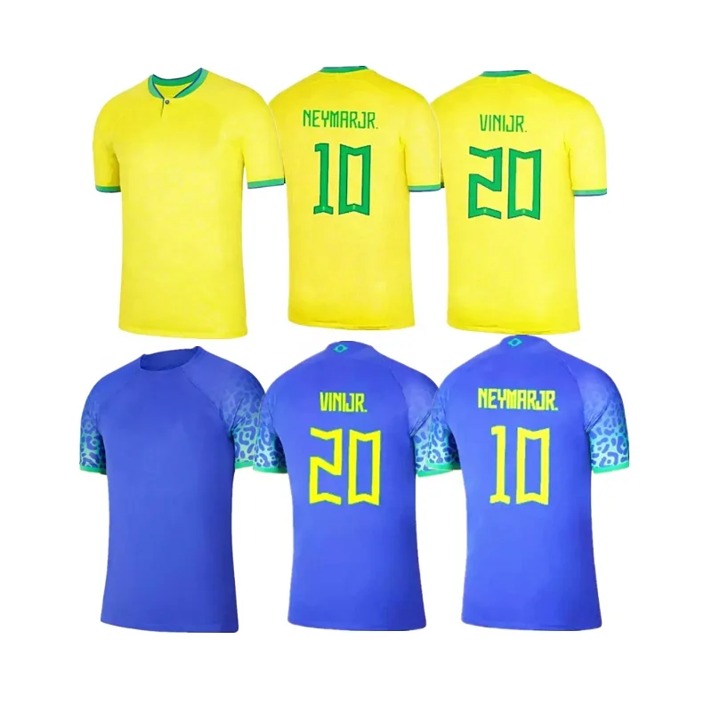 2022 Brazil soccer jersey home away men women kids Top Thailand Quality Football Shirt custom Vini jr Fast delivery