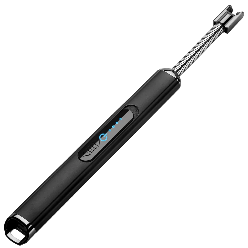 Zinc  Arc Lighter Electric Windproof Flameless Long USB Lighter for Kitchen BBQ Candle Lighter