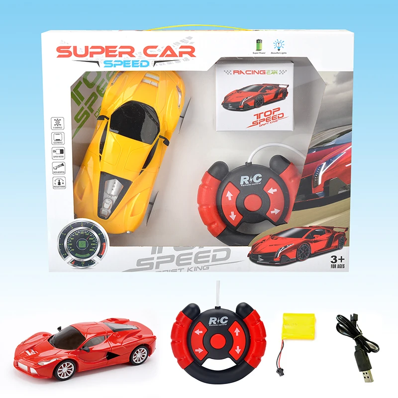 
Electric Vehicle with LED Lightning, Rechargeable Batteries, Fast Car Toys Remote Control Car 1:20 RC Cars for Kids and Toddler 