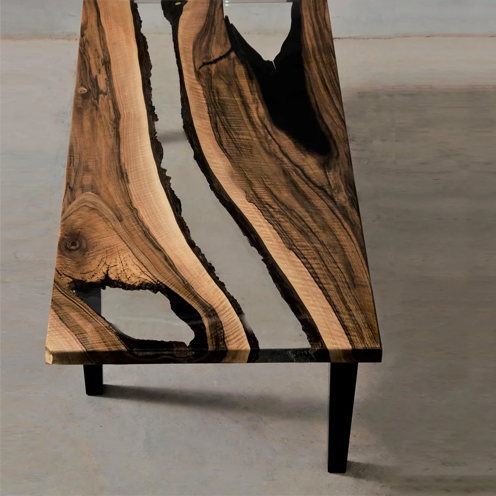 High Quality Epoxy Resin Dining Table New Design Luxury Nordic Simple Tea Table Steady Large Board Tea Table