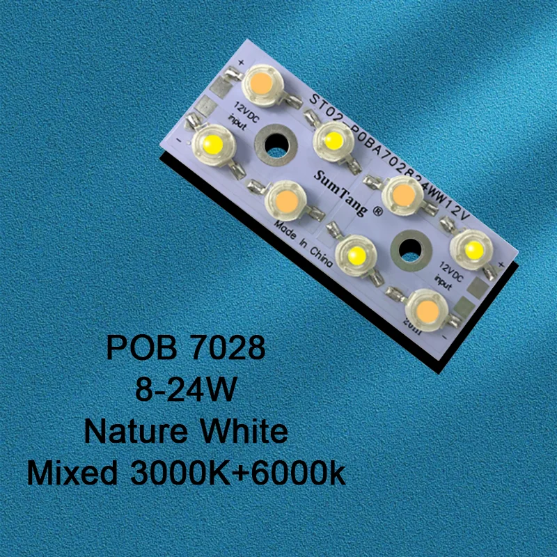 Best price POB LED light 130-160LM/W 70Ra 12V 14V 8W 24W high power led module with Bridgelux brand  70*28*2mm car light
