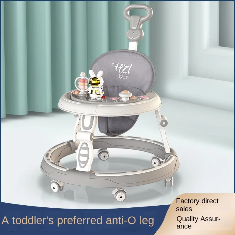 Baby Zhile Anti-O-Leg Anti-Rollover Walkers for 6-18 Months Foldable Plastic Frame Safety First Baby Toys for Kids Walking