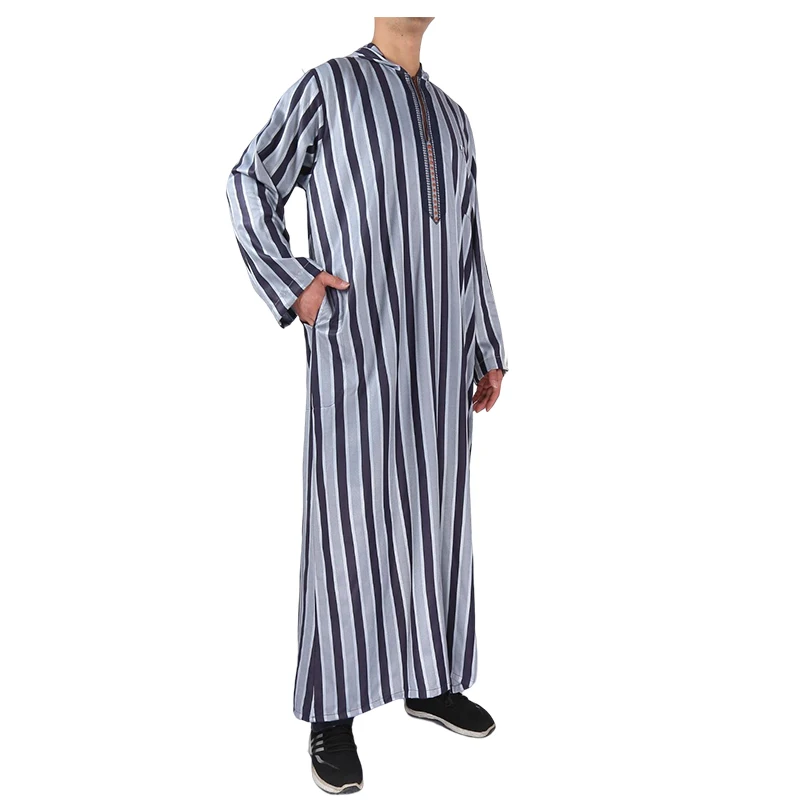 Men Dishdasha Thobe Muslim Islamic Clothes Arab Saudi Jubba Thoub Robe traditional muslim clothing moroccan hooded thobe