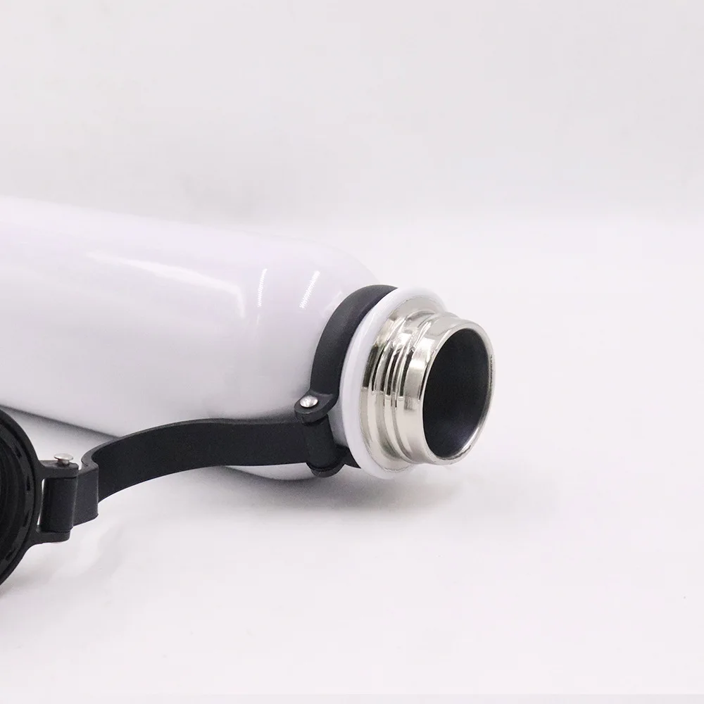 wholesale 350 ml 500 ml 750 ml stainless steel sport water bottle with handle double wall vacuum thermo bottle