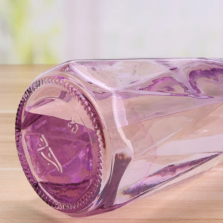 GXP Hot Sell Crystal diamond cup glass water cup Custom Water Bottle with Crystal Shape