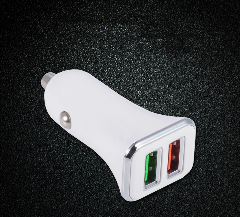 
2021 High Quality 5V 2.4A Universal 2 port car charger input 12V 24V Car Charger best price 