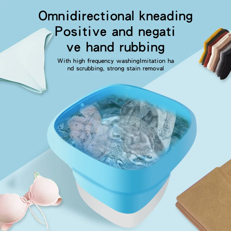 Factory direct supply low price folding washing machine with drain basket underwear washing machine, support customized products