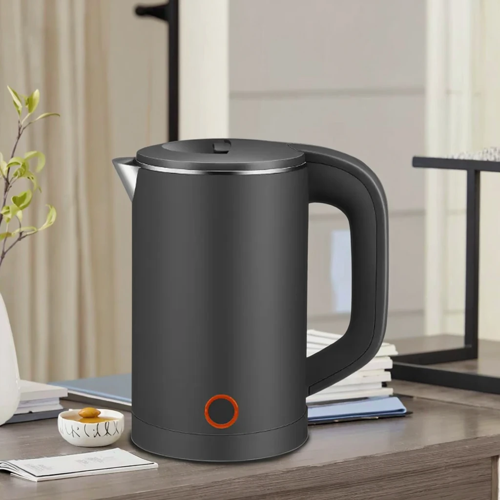 500 мл емкость двойной стальной Электрический чайник портативный водонагреватель кухонная техника