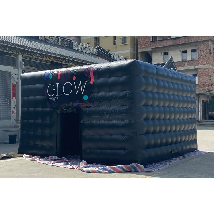 Blue Springs inflatable exhibition tent, moves events inflatable lawn cube tent for party