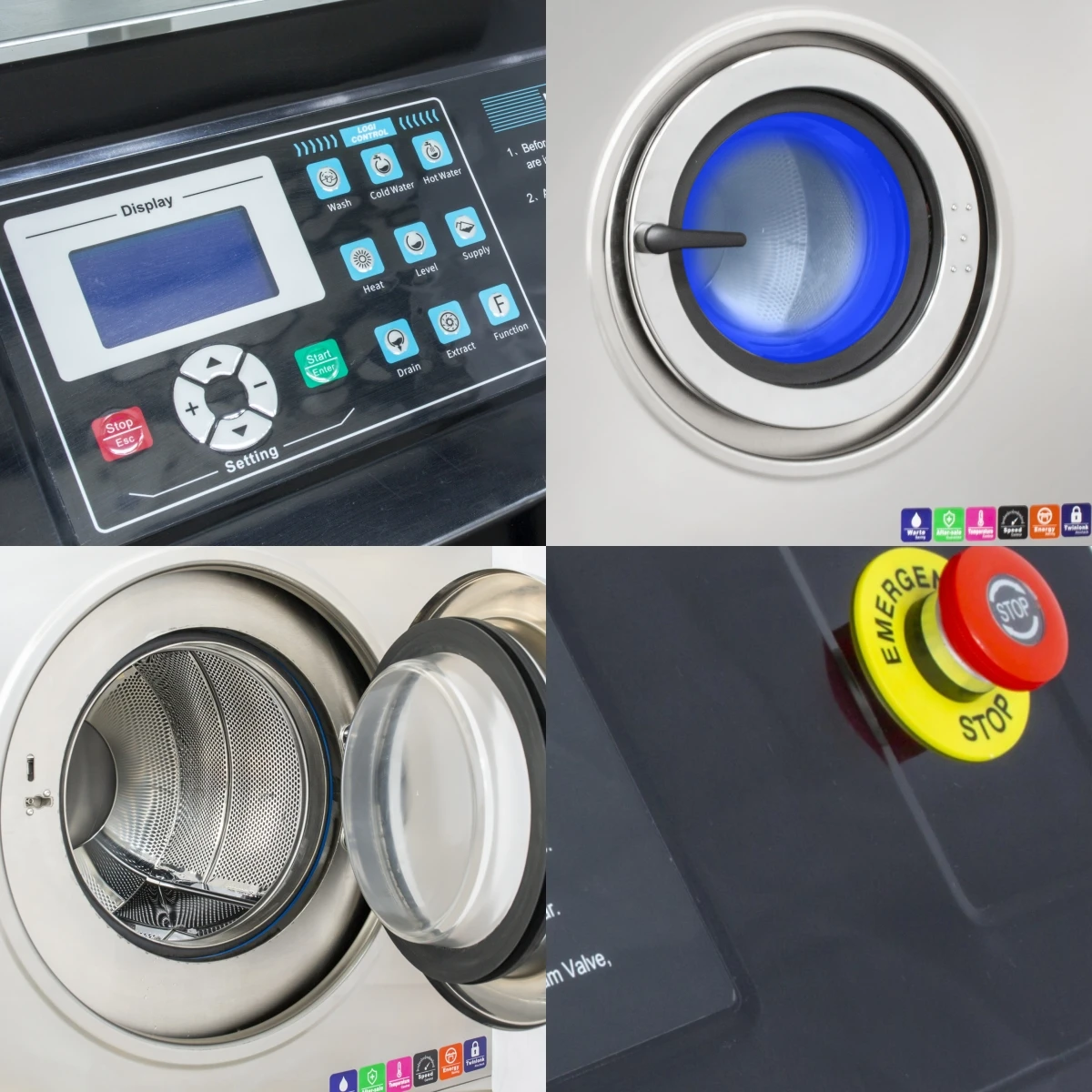 15KG 18KG 20 KG 30KG 50KG Industrial Laundry Washing Machines Hot Sale in South Africa