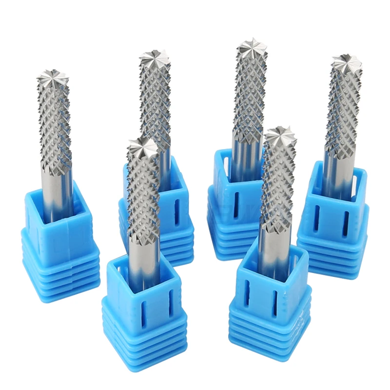 Turngsten Solid Carbide Alloy Teeth End Mill PCB Drill Bit 1.5 Endmill Corn Milling Cutter