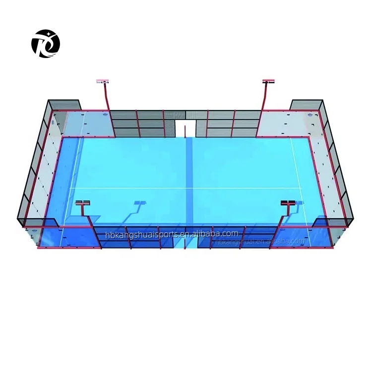Высококачественный открытый padel court профессиональный соревновательный теннисный корт панорамный для продажи