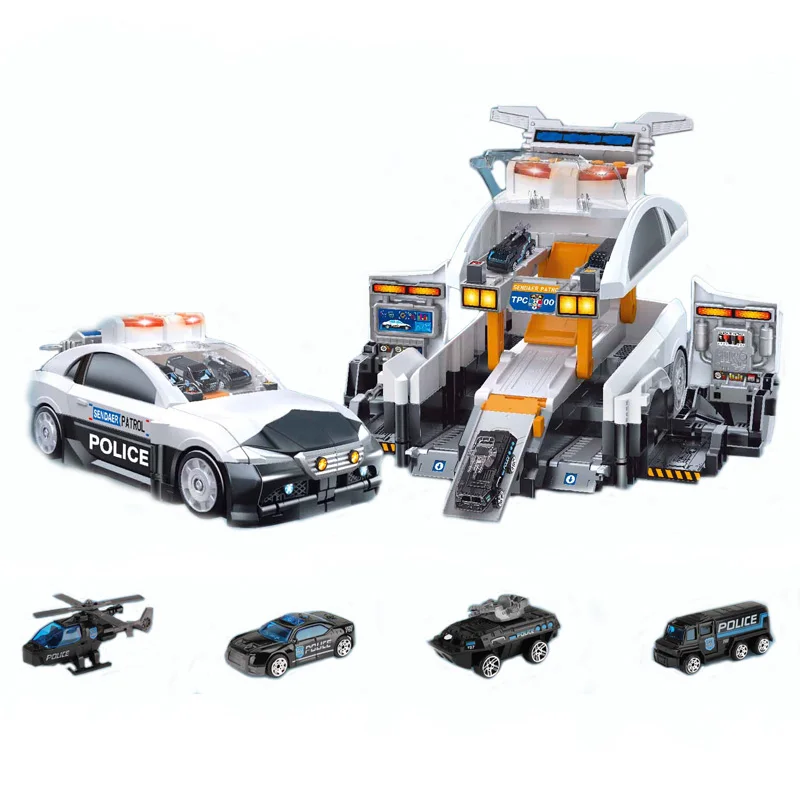 2022 New Orbit Track DIY Packing Garage Toys Kids Educational Car Pretend Play Track  New Transform Car