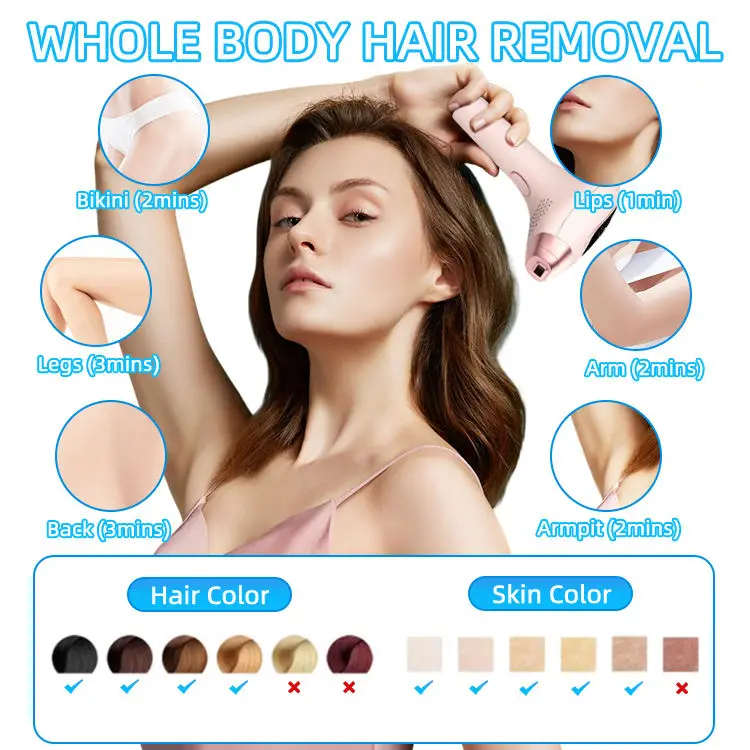 Beauty Skin Care and Hair Removal Device 3 in 1 Portable Laser Epilator Photon Ipl Machine For Pigment Removal Skin Rejuvenation