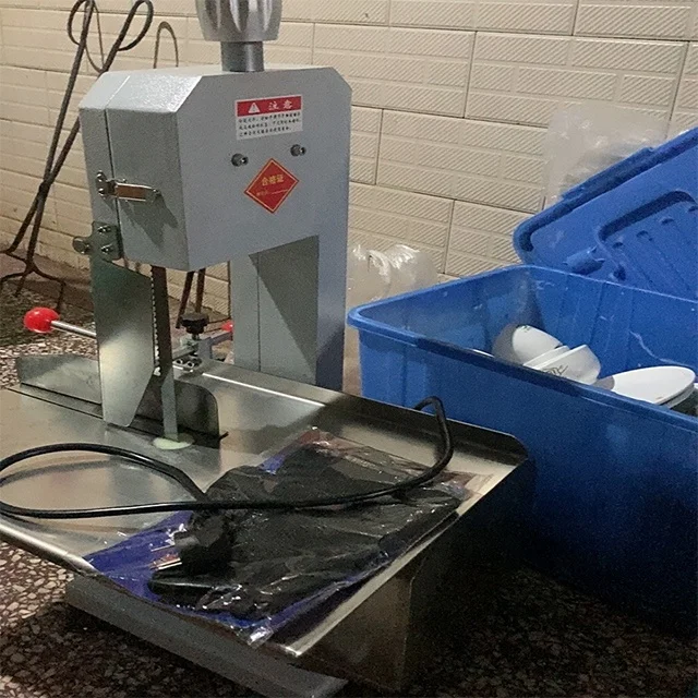 Automatic Bone cutting machine frozen meat sawing use for pig cow chicken fish meat and bone cutting equipment