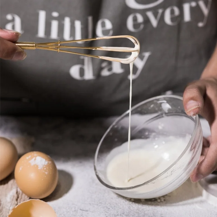 Stainless Steel Metal Eco Friendly Egg Tools Mini Wire Hand Mixer Whisk For Mixture Whipping Cream