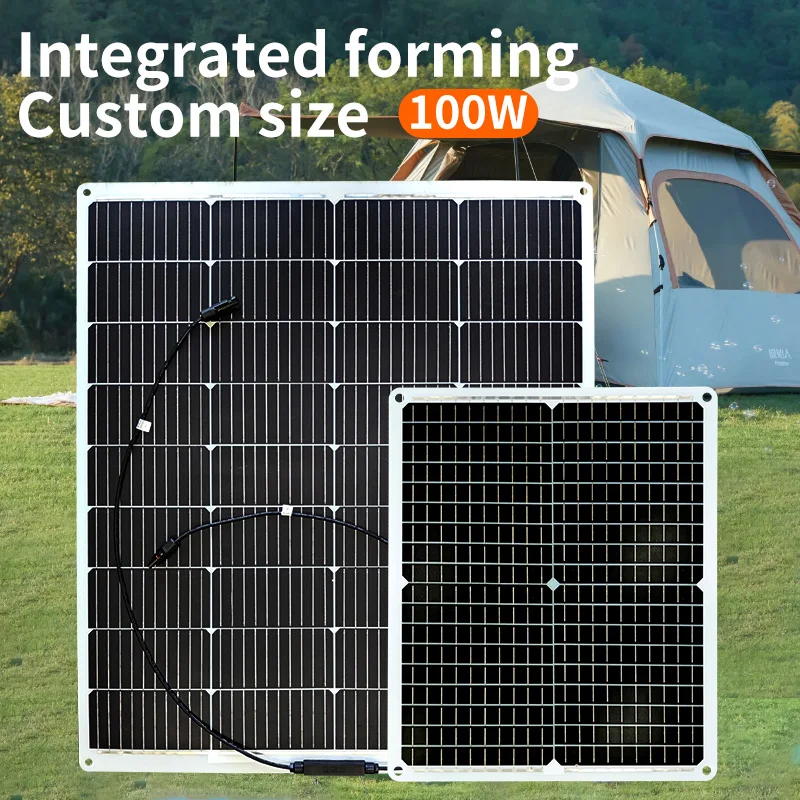 100W 130W 200W ETFE Flexible Solar Panel For Car/Home/Marine