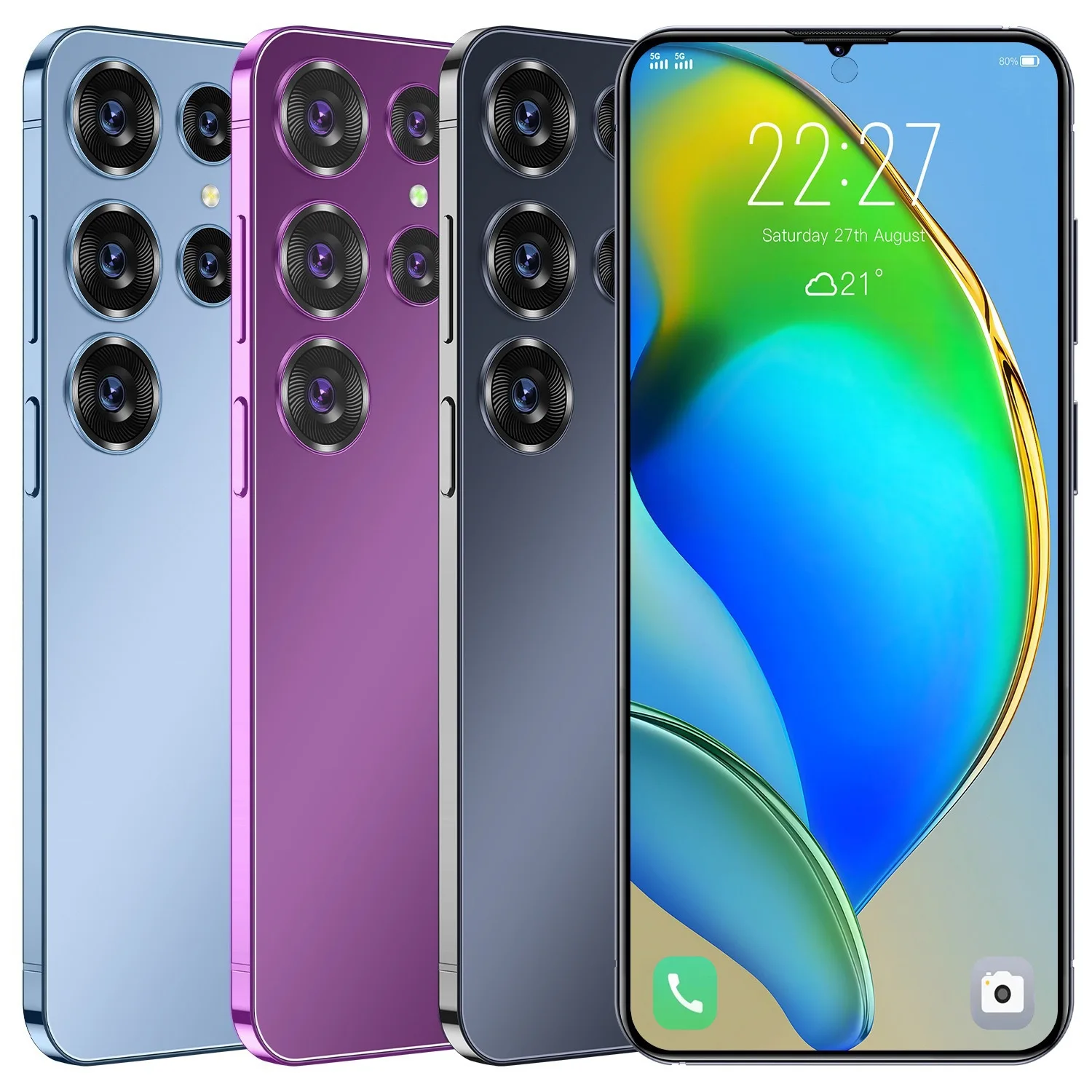 Продвижение недорогой мобильный телефон с 5 камерами S24 Ultra 5G 16 ГБ + 1 ТБ большой памятью игровой смартфон