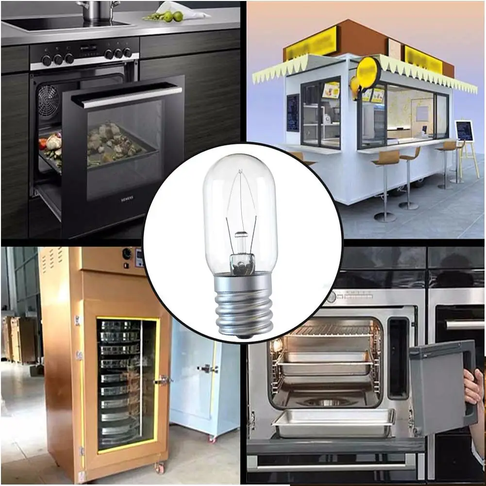 Oven Light E17 LED 40W 110-130V High Temperature Resistance Sewing Machine Motor Lighting Kitchen Tools Microwave Oven Lamp