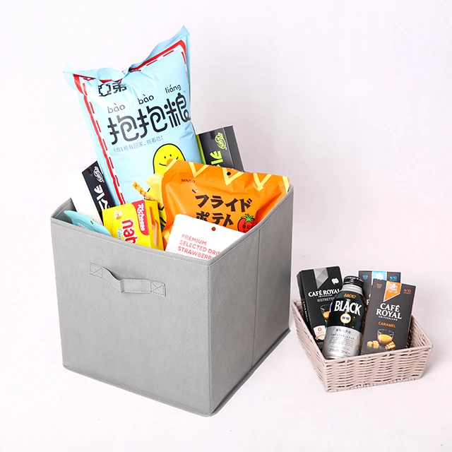 High Quality Foldable Non-Woven Fabric Storage Box With Lids