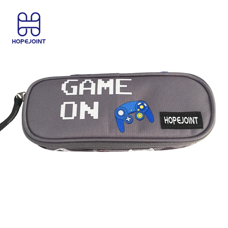 Blank Sublimation Pencil Case All Over Print 600D Polyester Eco Friendly Bag Printing Printed Branded Funny Anime Boys Pouches