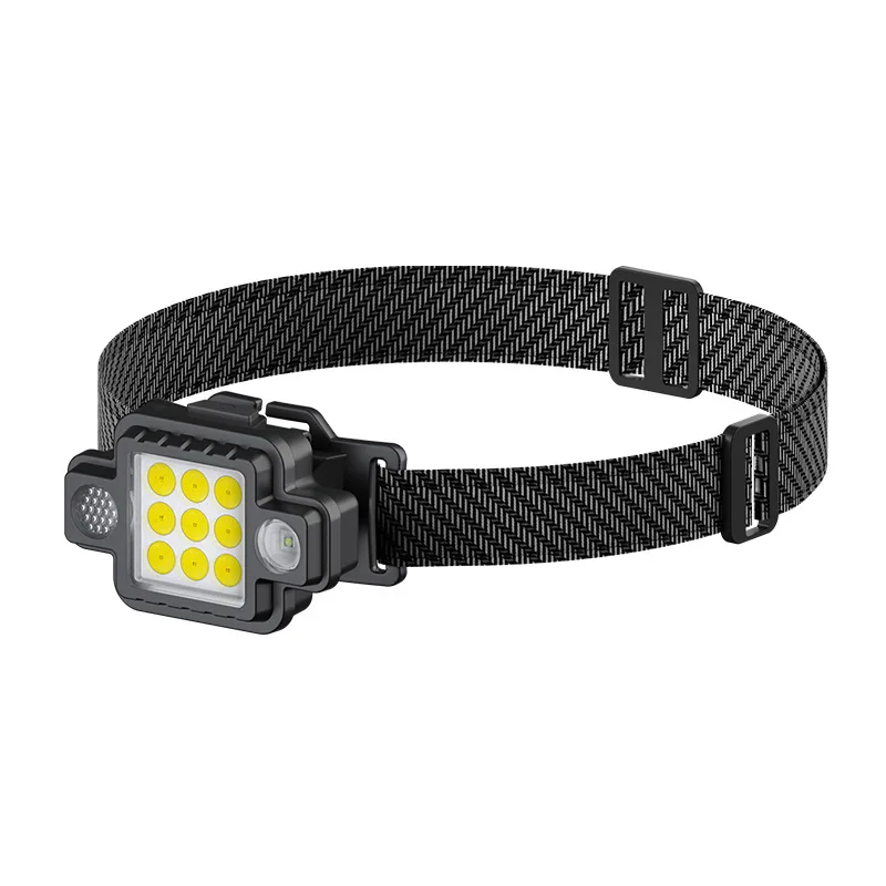 High Quality Outdoor Camping rechargeable ent Keychain Headlight Emergency Red Light cob led headlamp with Magnet
