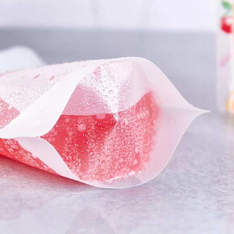 500ml No Printing Matte Stand up Zipper Clear Food Plastic Drink Juice Pouch With Straw
