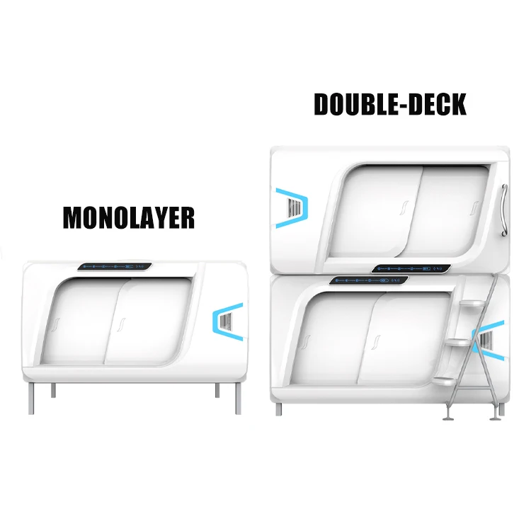high quality space cabin bed sleeping capsule box capsule hotel bed