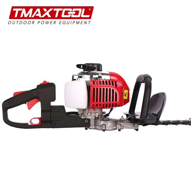 Hot sale Red 680w gas single 25.4cc scissors shrubs cutting mini hedge trimmer