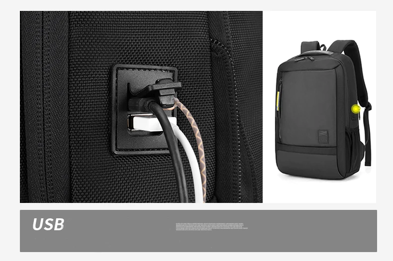 2020 Factory Arctic Hunter OEM ODM Business Bagpack Usb Headphone Jack Laptop Bags Men Custom Waterproof Smart Backpack Bag