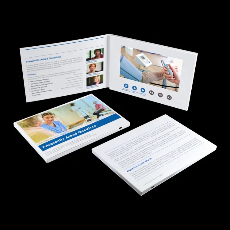  Высокое качество класса люкс с 7 дюймовым hd ЖК пригласительных билетах или видео поздравительная открытка свадьбы Любовь фото книга в твердой обложке цифровые брошюры