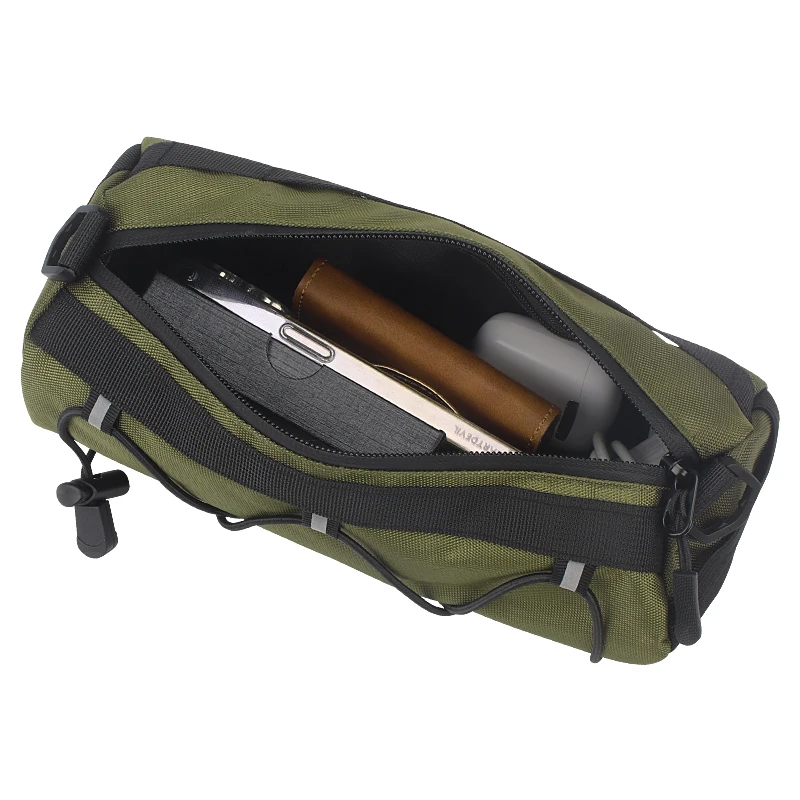 Custom Bicycle Handlebar Bag Waterproof Recycled Storage Pouch Bicycle Front Frame Bag for Bike