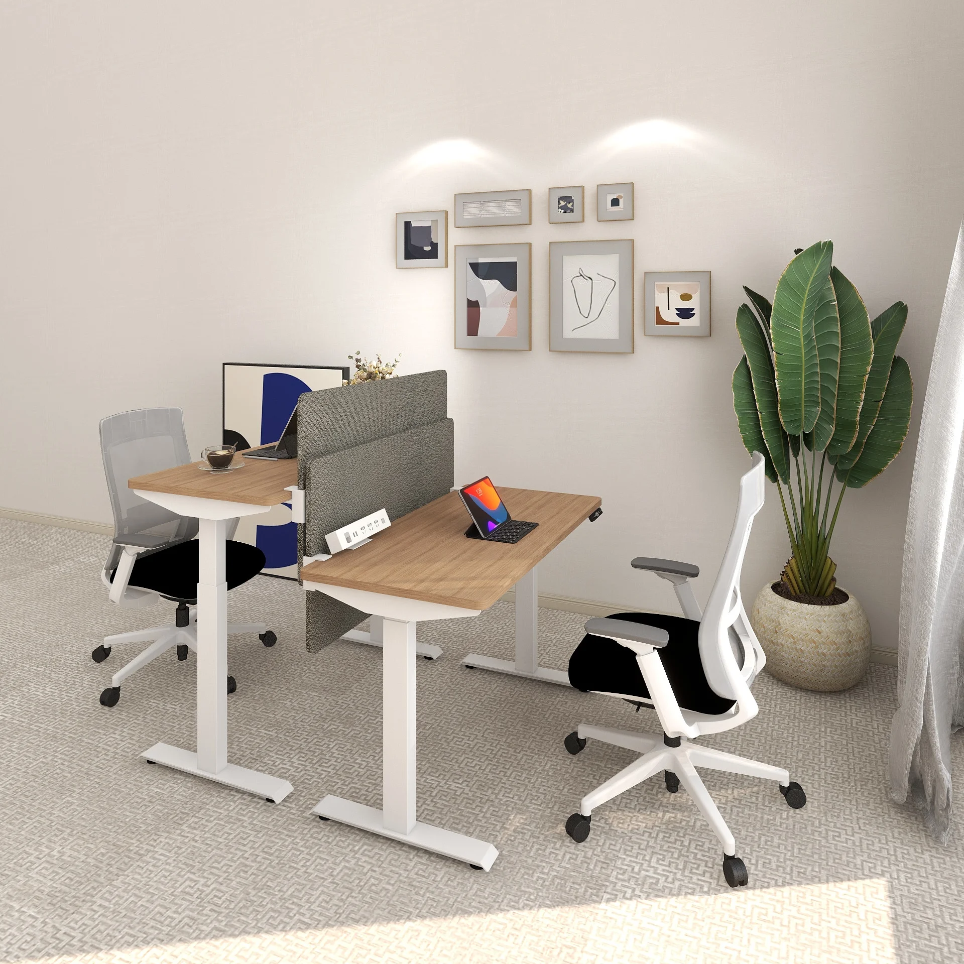 Office Furniture Electric Desk Height Adjustable Ergonomic Study Working Standing Table Electric Desk Height Adjustable