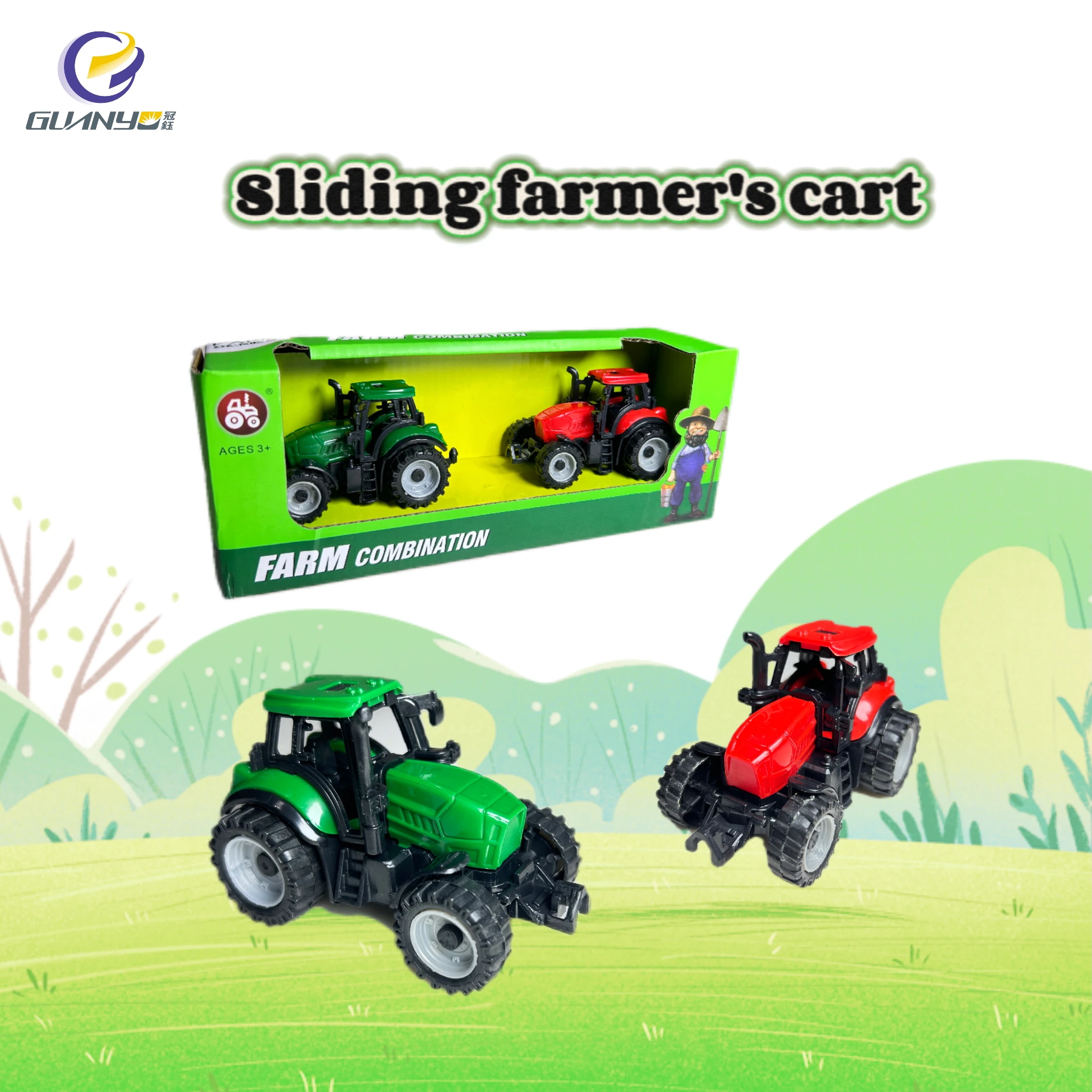 Hot Selling Sliding Farmer Car High Quality Durable Material Simulated Design Outdoor Game Educational Toys Best Gifts For Kids