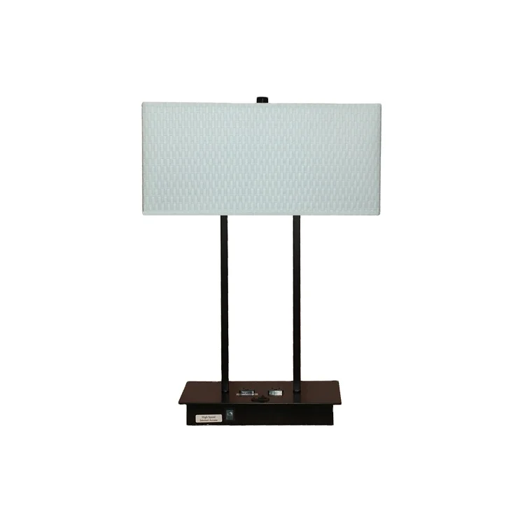 UL Listed Hot Interior Decorative Home and Hotel Bedside Edison Table Lamp with AC Outlets USB Port