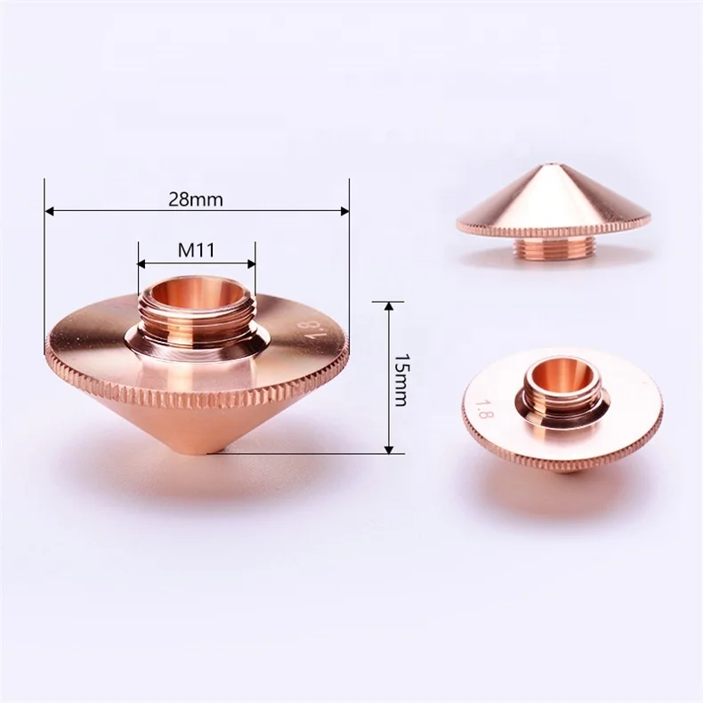Pangolin D28-A Double Single Layer A box of 10 pieces Laser Nozzle For Fiber Laser Cutting Machine Head Laser Cutting Parts