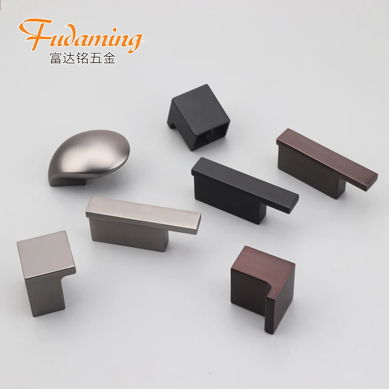 
FUDAMING modern simple new single hole small zinc alloy handle for wardrobe cabinet closet door 8006 
