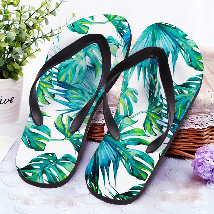 Personalized Designer Custom Printing Logo Summer Flip Flops For Men Anti Slip Unisex Comfortable Men Beach Flip-Flops Slippers