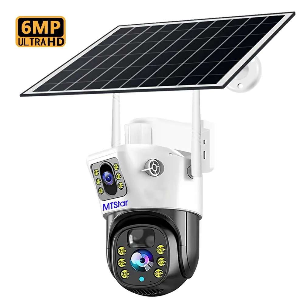 V380 Pro Dual Lens Built in Battery Network Wireless Smart Home Security Protection CCTV Cameras IP WIFI Solar Camera