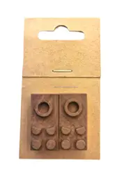 Solid wood building block supplement set of 2 DIY toy accessories educational toy solid match legoo 2 X 32Z